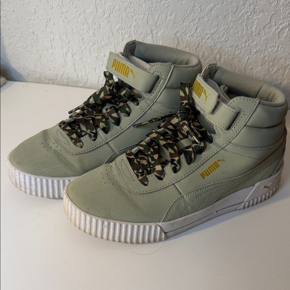 Puma Sage High-Tops with Camo Laces